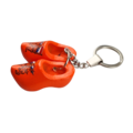 Woodenshoe keyhanger 2 shoes orange lion