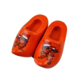 Woodenshoe magnet 4cm orange lion