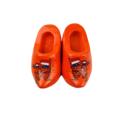 Woodenshoe magnet 4cm orange lion