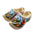 Souvenir woodenshoes 14cm Transparent