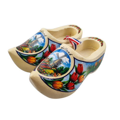 Woodenshoe pair 10cm - all colors