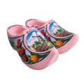 Souvenir klompenpaartje 10cm roze