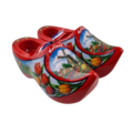 Souvenir woodenshoes 10cm red