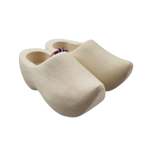 Souvenir woodenshoes 14cm sanded