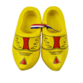Souvenir klompenpaartje 10cm boerengeel