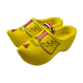 Souvenir klompenpaartje 10cm boerengeel