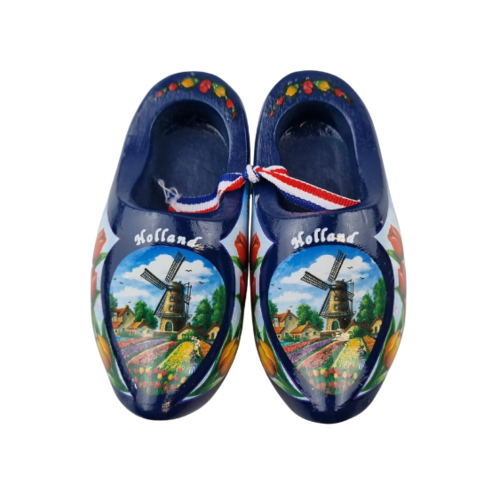 Klompenpaartje 14cm Blauw
