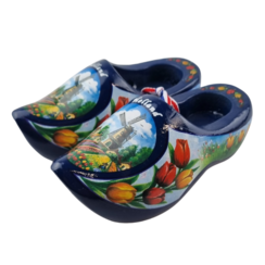 Klompenpaartje 14cm Blauw