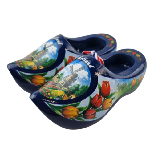 Klompenpaartje 14cm Blauw