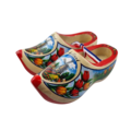 Souvenir woodenshoes 14cm Red sole