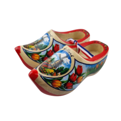 Klompenpaartje 14cm Rode zool