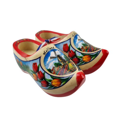 Klompenpaartje 14cm Rode zool