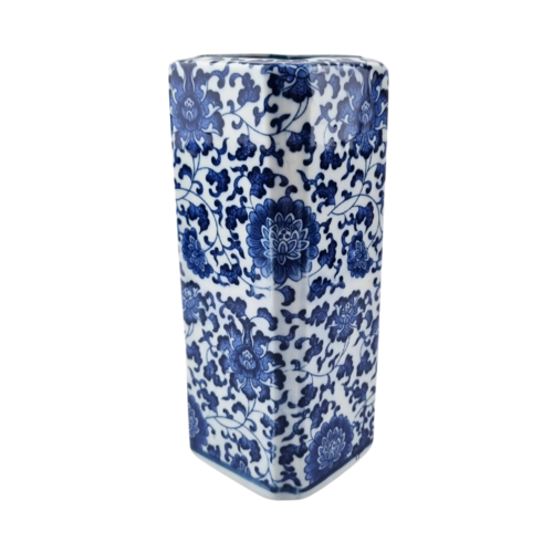 Tulip Vase Delftblue square - 20cm high