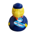 Dutch Ducky Badeend Flight attendant 8cm - kies uit meerdere uitvoeringen