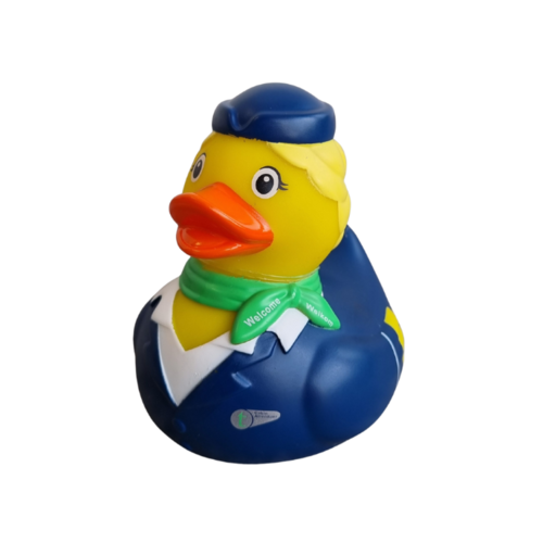 Dutch Ducky Badeend Flight attendant 8cm - kies uit meerdere uitvoeringen