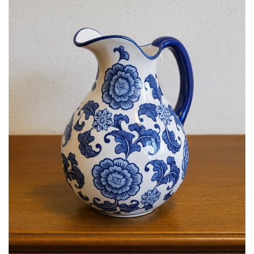 Delftsblauwe schenkkan - hoogte 26cm