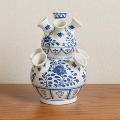 Tulpenvaas Delftsblauw 39cm hoog