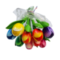 Boeketje tulpen - 18cm tulpen op steel - kies uit drie kleurencombi's