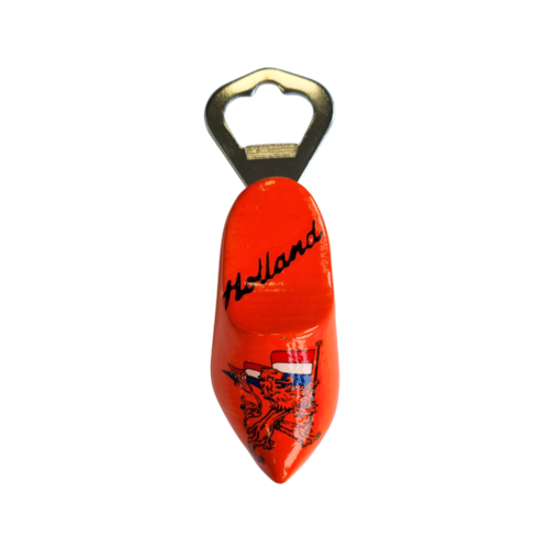 Bottle opener clog 8cm Orange - Dutch Lion