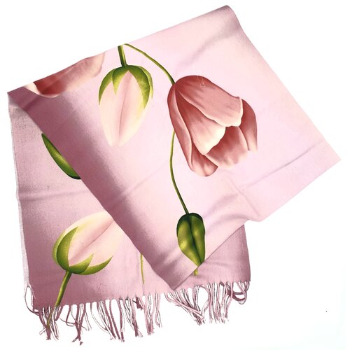 Irene Tulip scarfs Tulpensjaal Roze 170*30