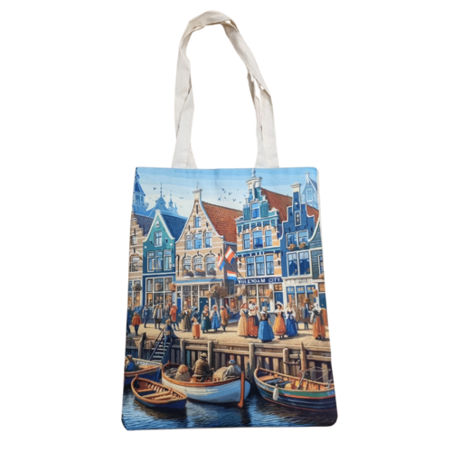 Canvas bag Volendam streets