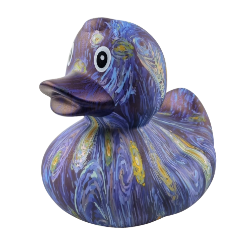 Dutch Ducky Badeend Starry Night - Van Gogh - 15cm (BIG)