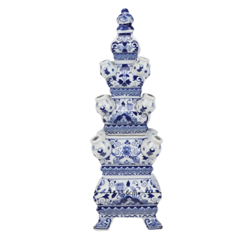 Pyramid tulip vase 2 parts 45cm high (3 colors in stock)