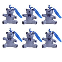 Delftsblauw ornament beer 8cm