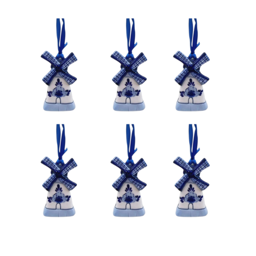 Delftblue ornament windmill 8cm