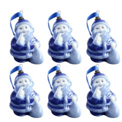 Delftblue ornament santaclaus 8cm
