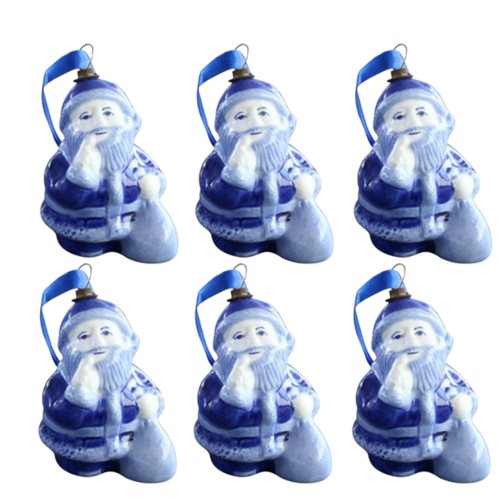Delftblue ornament santaclaus 8cm