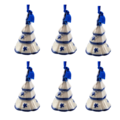 Delftsblauw ornament kerstboom - 8cm