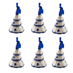 Delftsblauw ornament kerstboom - 8cm