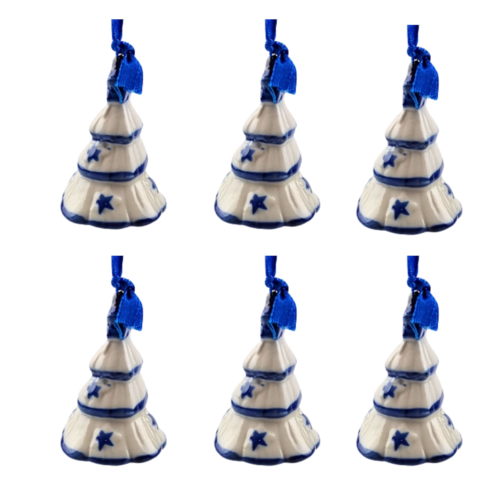 Delftsblauw ornament kerstboom - 8cm