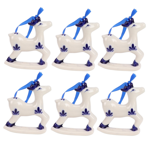 Delftblue ornament reindeer - 8cm