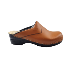 Werkklompen met PU zool - Cognac met zwarte zool