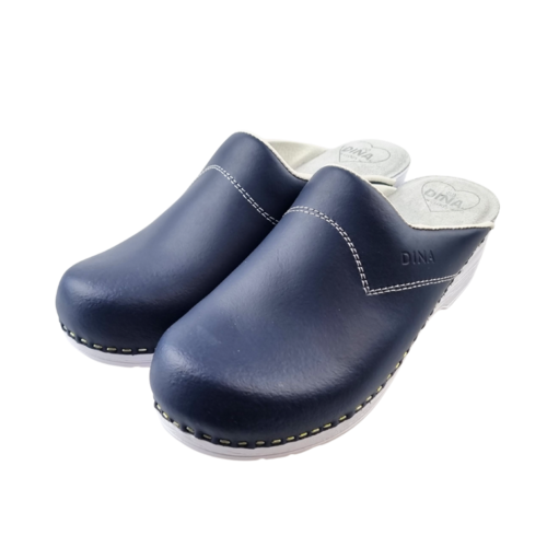 DINA Medical clogs with PU sole - Navy Blue