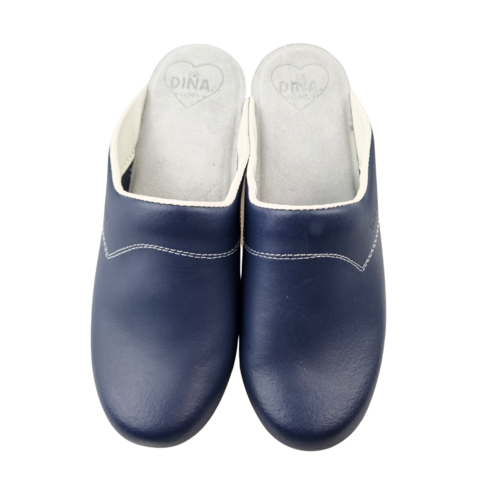 DINA Medische klompen met PU zool - Navy Blue