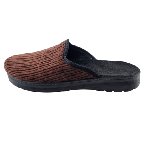 DINA slippers Men Brown corduroy - size 41 to 46
