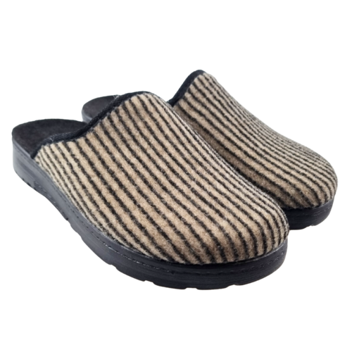 DINA slippers Men beige corduroy - size 41 to 46