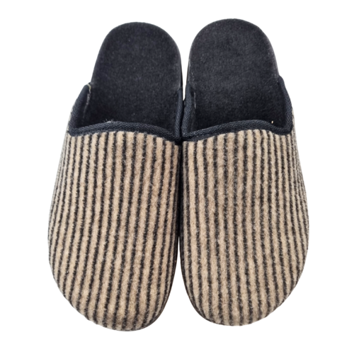 DINA slippers Men beige corduroy - size 41 to 46