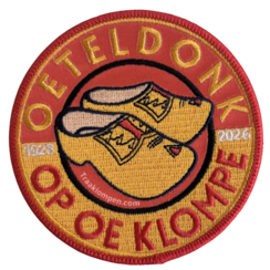 carnavalsembleem - Oeteldonk op oe klompen!