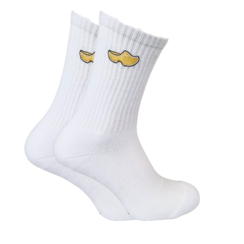 Socks white - woodenshoe embroidery - Traa Merch