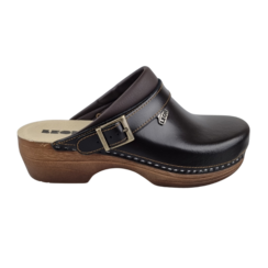 LEON men's clog in sizes 41 to 47 - brown