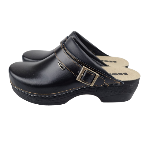 Leon Footwear LEON men's clog in sizes 41 to 47 - black