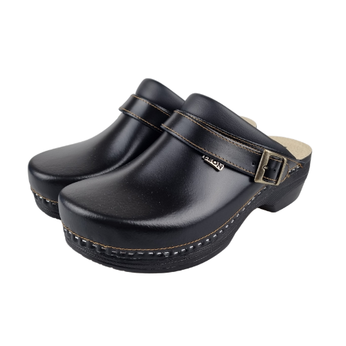 Leon Footwear LEON heren klomp in maat 41 t/m 47 - kleur zwart