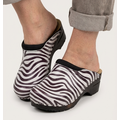 DINA Medical clogs - Zebra print black sole - Dina