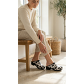 DINA Medical clogs - cow print black sole - Dina