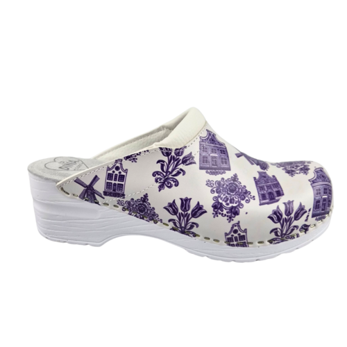 DINA Medical clogs - Delft blue pattern - Dina