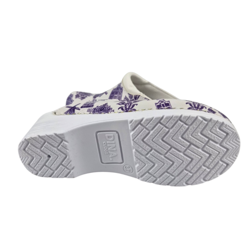 DINA Medical clogs - Delft blue pattern - Dina